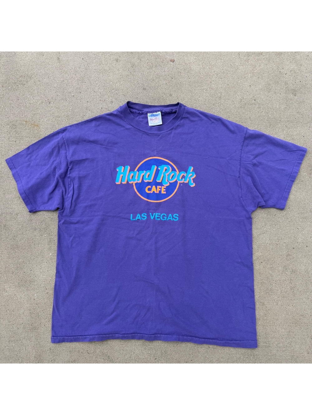 Vintage Hard Rock Cafe Las Vegas Vintage Graphic T-Shirt Mens XL Purple